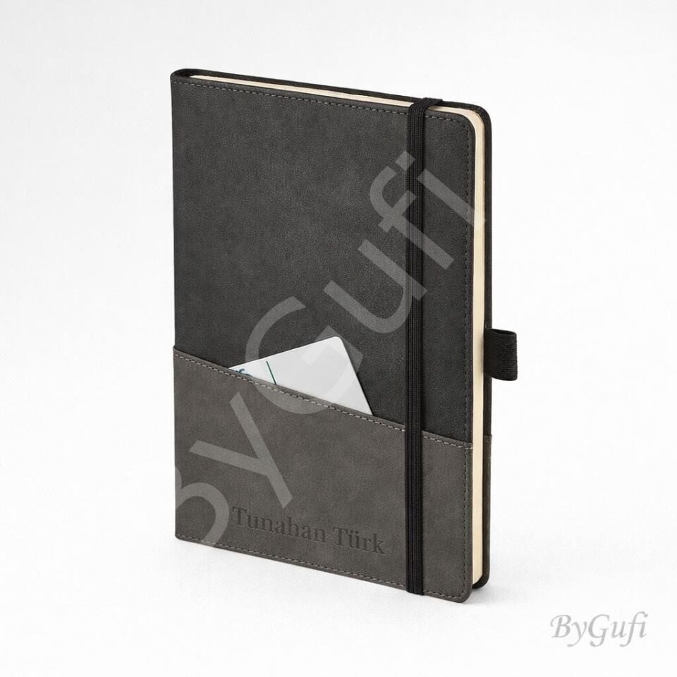 ByGufi İsme Özel Hediye Termo Deri Defter