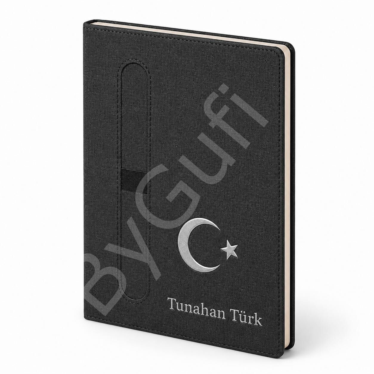 ByGufi İsme Özel Hediye Termo Deri Defter