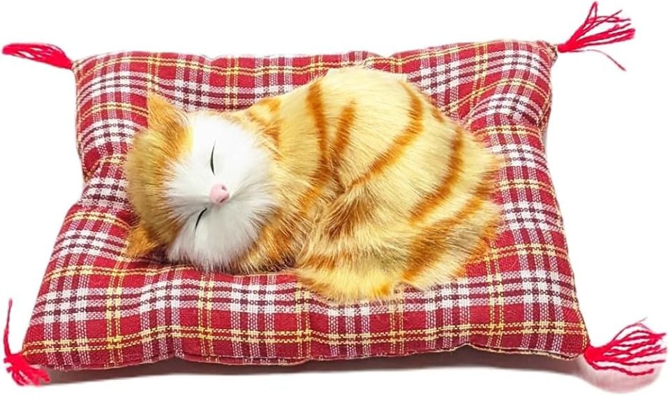 ByGufi Hediye Uyuyan Sesli Peluş Kedi