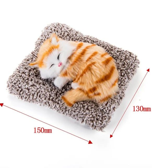 ByGufi Hediye Uyuyan Sesli Peluş Kedi