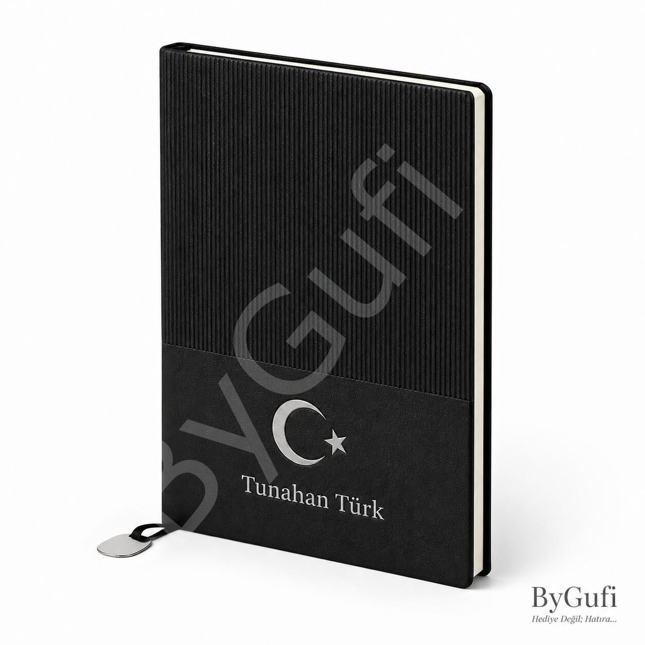 ByGufi İsme Özel Hediye Termo Deri Defter