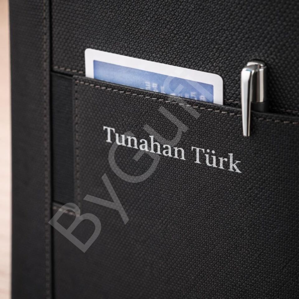 ByGufi İsme Özel Hediye Termo Deri Defter