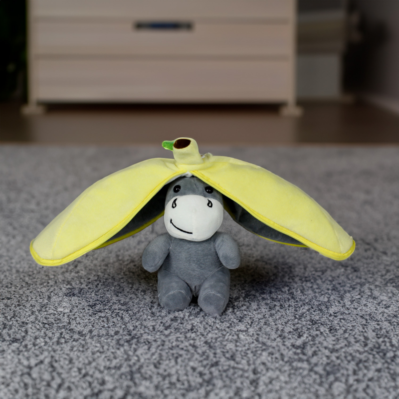 ByGufi Sevgiliye Hediye Muz Eşek Peluş