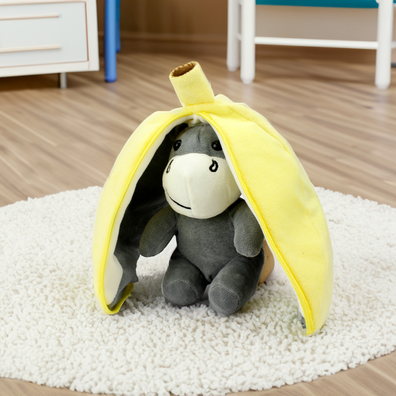 ByGufi Sevgiliye Hediye Muz Eşek Peluş