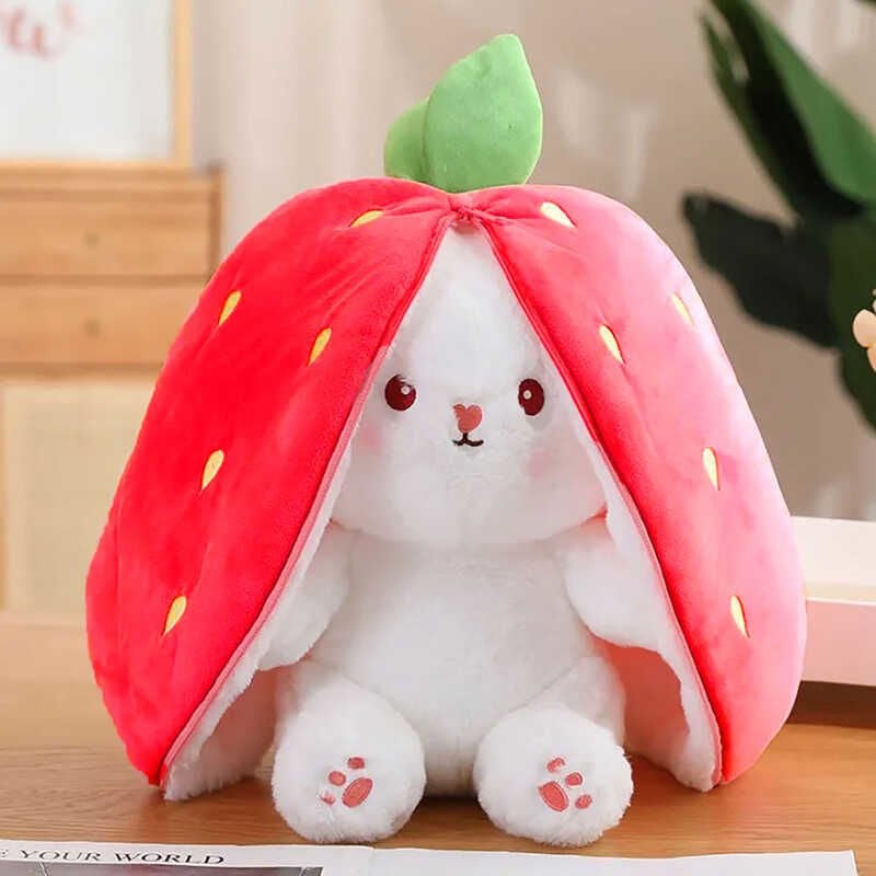 ByGufi Sevgiliye Hediye Çilek Tavşan Peluş