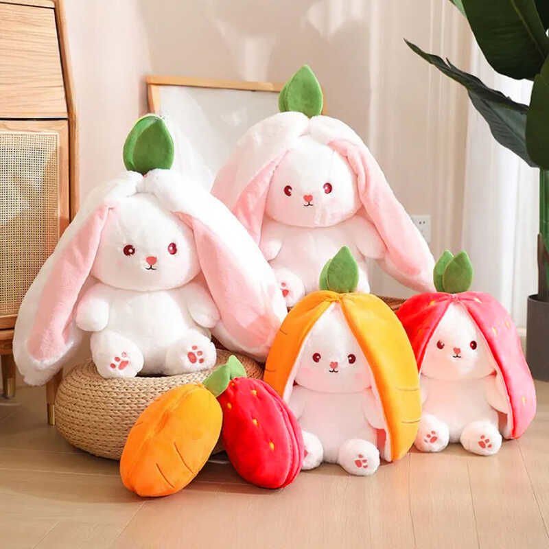 ByGufi Sevgiliye Hediye Çilek Sürpriz Tavşan Peluş – Yumuşak, Büyük Boy, Hediyelik ve Sevimli Tasarım