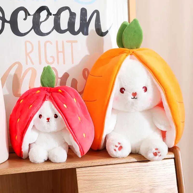 ByGufi Sevgiliye Hediye Çilek Sürpriz Tavşan Peluş – Yumuşak, Büyük Boy, Hediyelik ve Sevimli Tasarım