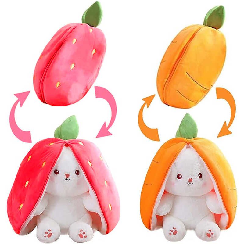 ByGufi Sevgiliye Hediye Çilek Sürpriz Tavşan Peluş – Yumuşak, Büyük Boy, Hediyelik ve Sevimli Tasarım