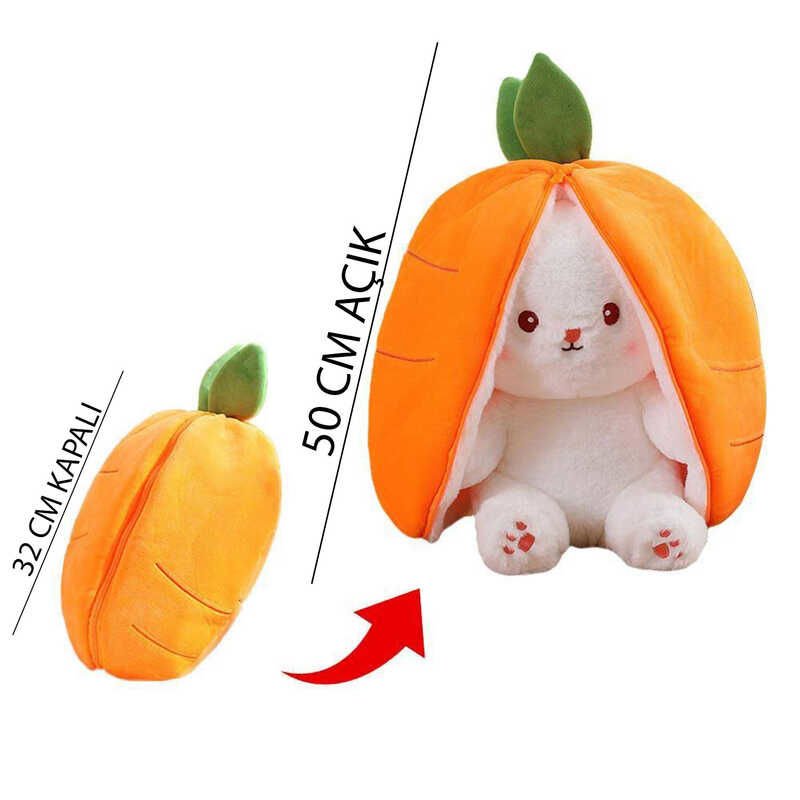 ByGufi Sevgiliye Hediye Havuç Tavşan Peluş