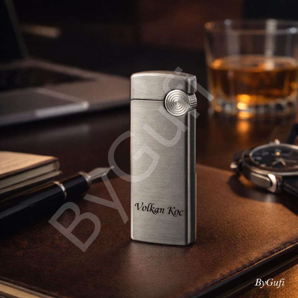 ByGufi İsme Özel Metal Gazlı Çakmak | Lazer Kazımalı Premium Çakmak