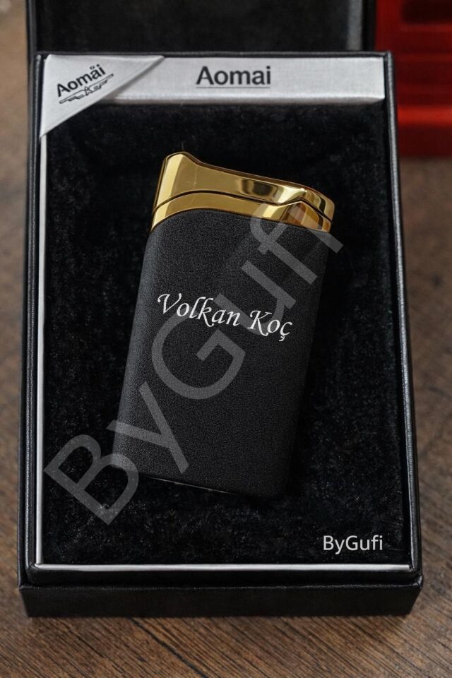 ByGufi Kişiye özel aomai puro çakmak | Lazer Kazımalı İmza Çakmak