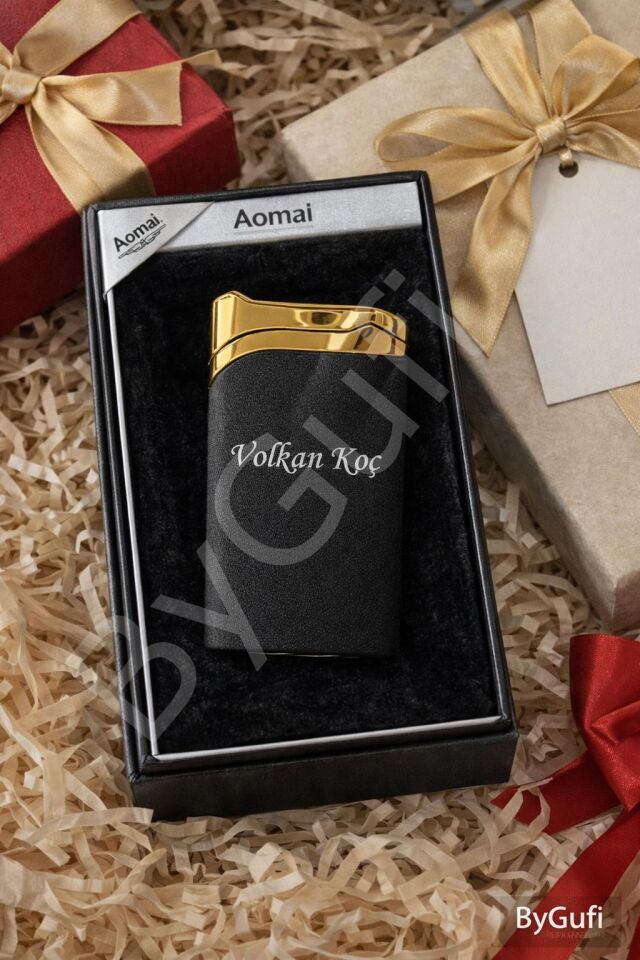 ByGufi Kişiye özel aomai puro çakmak | Lazer Kazımalı İmza Çakmak