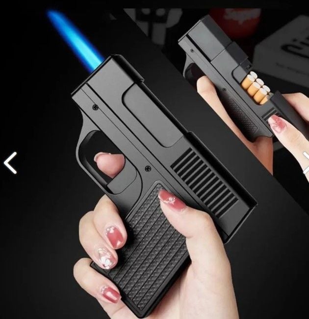 ByGufi İsme Özel Sigara Kutulu Silah Çakmak