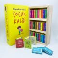 ByGufi Kişiye Özel Çikolata Kütüphanesi – “Çocuk Kalbi”, Mini Kitap Tasarımlı, El Yapımı, Dekoratif ve Hediye Edilebilir
