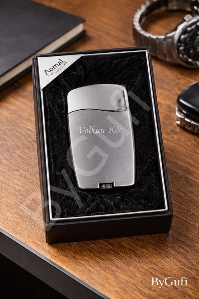 ByGufi İsme Özel Aomai Slim Metal Çakmak