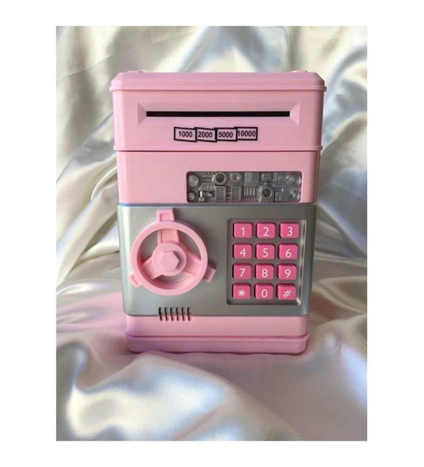 ByGufi Hediyelik Şifreli Pembe ATM Kumbara Kasa