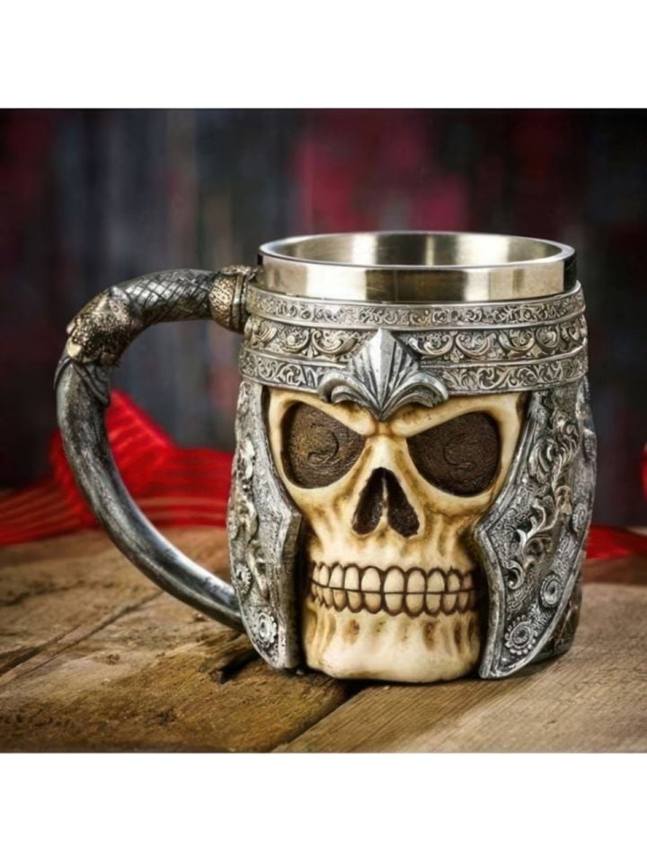 ByGufi Hediyelik Kuru Kafa 3D Kupa Bardak