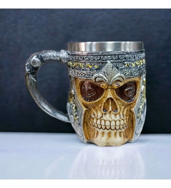 ByGufi Hediyelik Kuru Kafa 3D Kupa Bardak