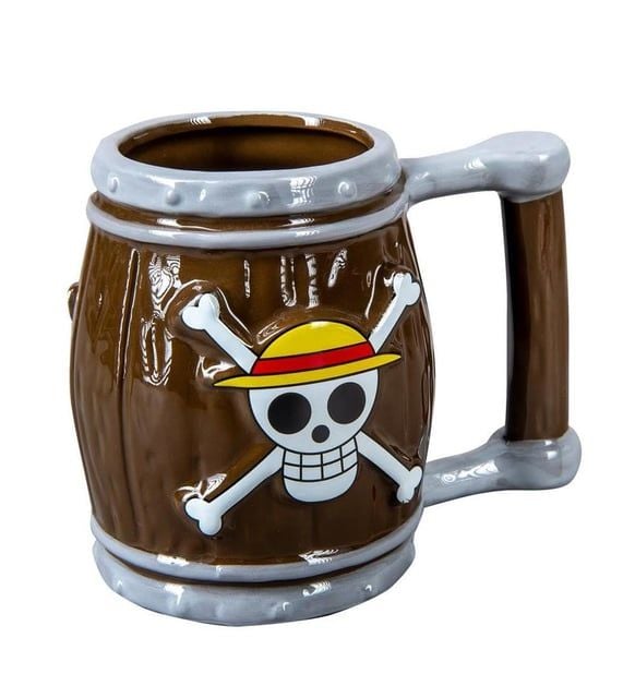 ByGufi One Piece İskelet Fıçı 3D Hediye Kupa