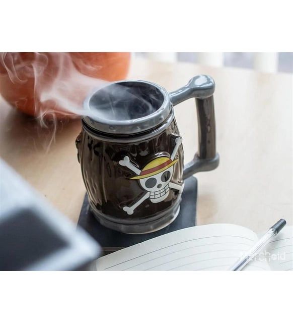 ByGufi One Piece İskelet Fıçı 3D Tasarım Kupa – Anime ve 3D Tasarım Tutkunları için Özel Hediye