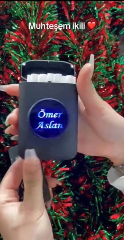 Muhteşem İkili İsme Özel Çakmak ve Tabaka