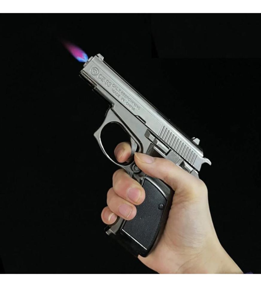 Z-83 Model Tabanca Görünümlü Çakmak Komple Metal Ve Gerçekçi Tasarım