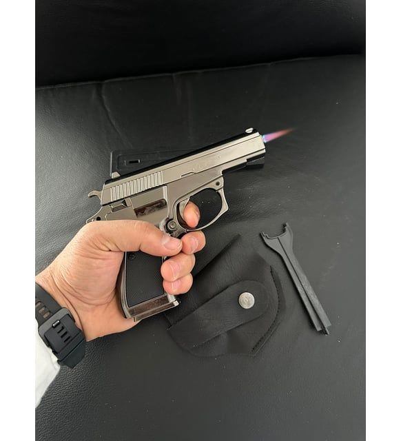 Z-83 Model Tabanca Görünümlü Çakmak Komple Metal Ve Gerçekçi Tasarım