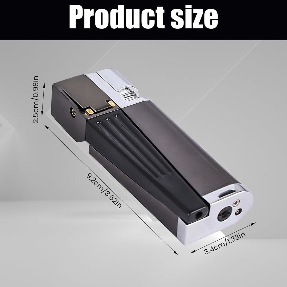 ByGufi Lüks Metal Pipo Çakmağı – Çok Fonksiyonlu, Ergonomik Tasarım, Metal Gövde, Şık ve Kişiselleştirilebilir Hediye