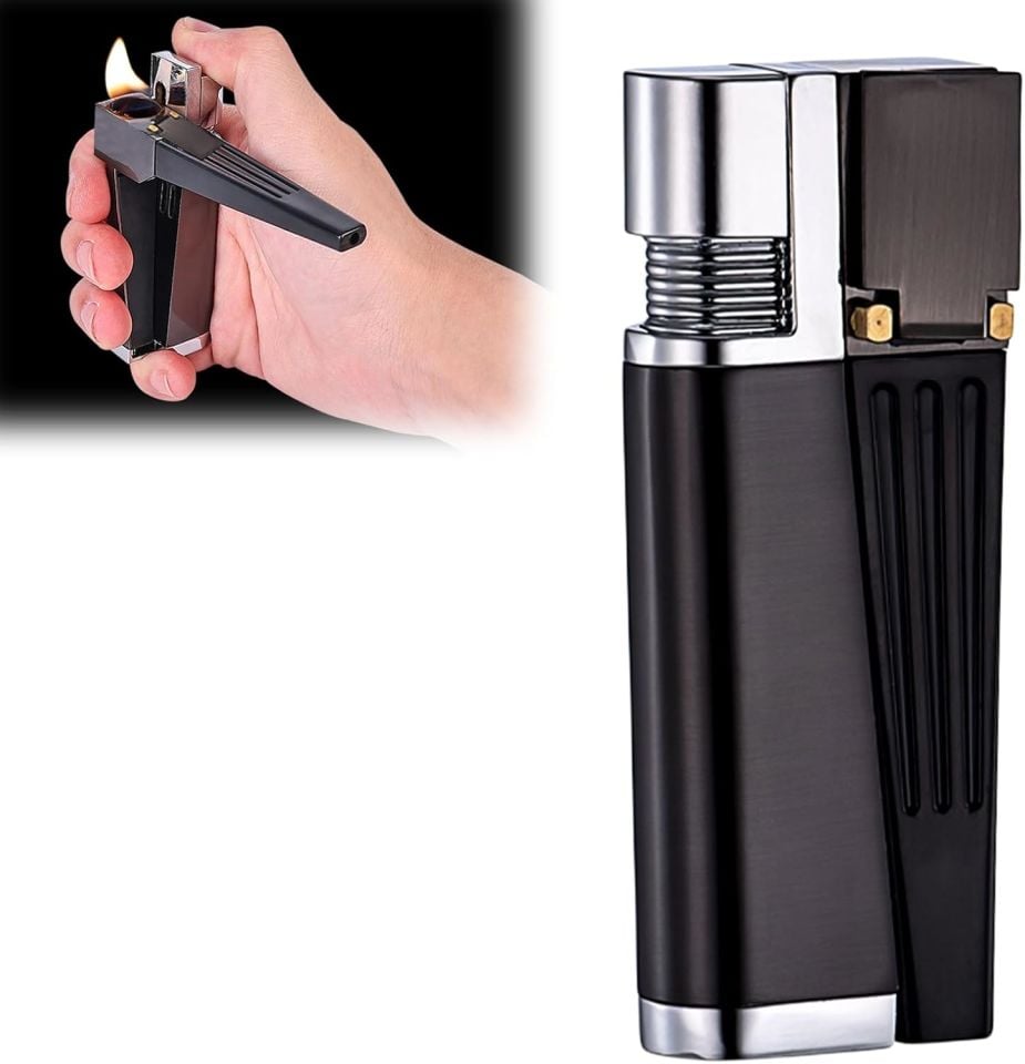 ByGufi Lüks Metal Pipo Çakmağı – Çok Fonksiyonlu, Ergonomik Tasarım, Metal Gövde, Şık ve Kişiselleştirilebilir Hediye