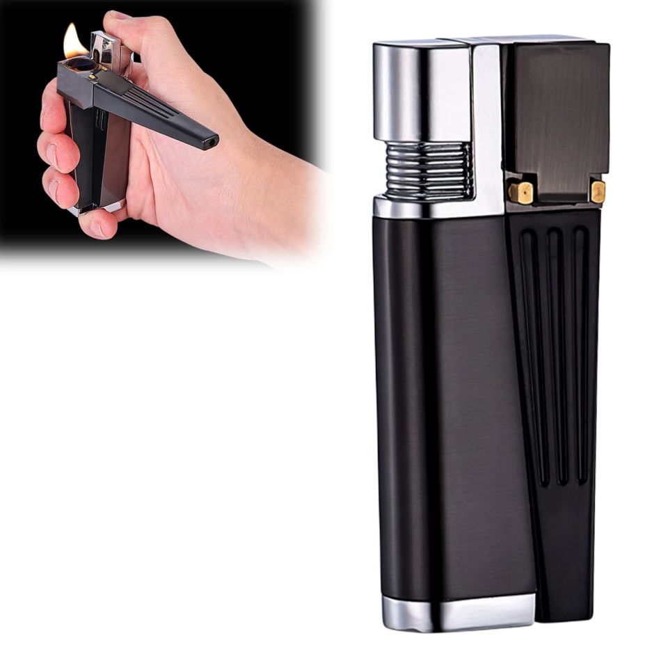 ByGufi Lüks Metal Pipo Çakmağı – Çok Fonksiyonlu, Ergonomik Tasarım, Metal Gövde, Şık ve Kişiselleştirilebilir Hediye