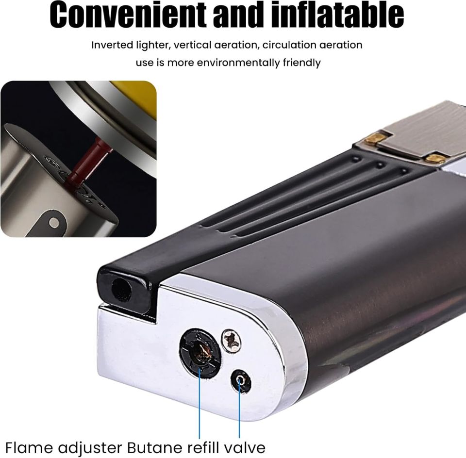 ByGufi Lüks Metal Pipo Çakmağı – Çok Fonksiyonlu, Ergonomik Tasarım, Metal Gövde, Şık ve Kişiselleştirilebilir Hediye