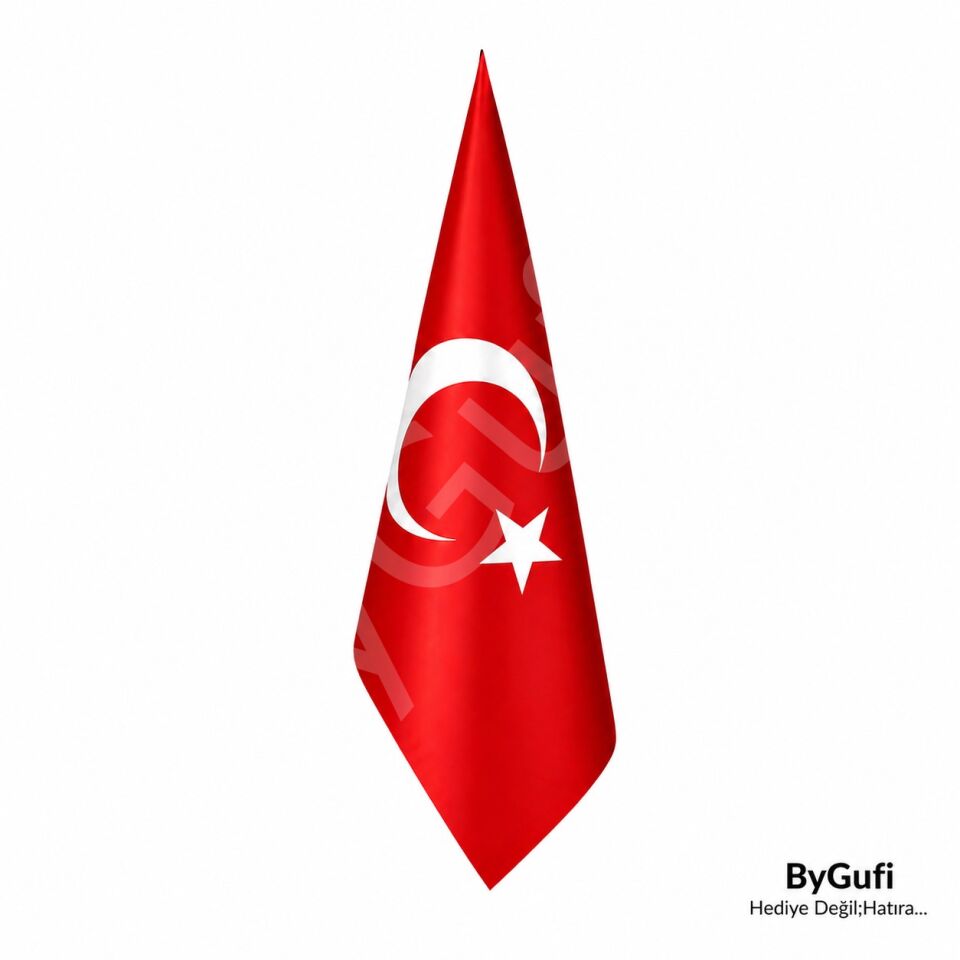 ByGufi Türk Makam Bayrağı (Saçaksız) 100x150 cm