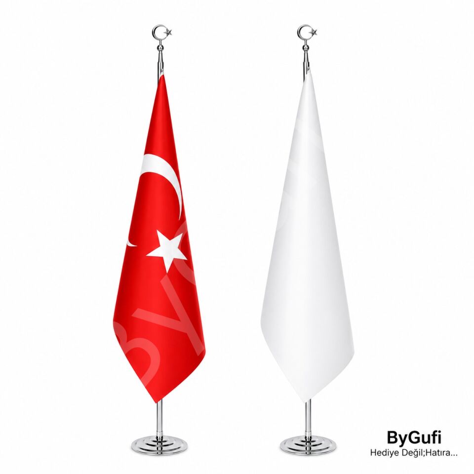 ByGufi Hediye Makam Bayrak Seti 2’li (Saçaksız)