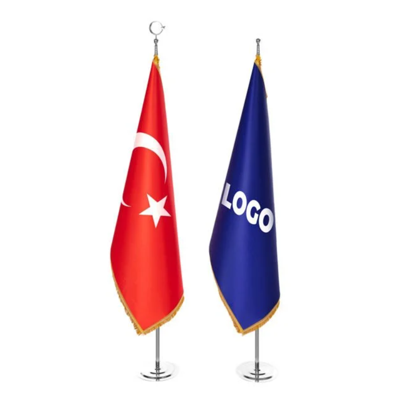 MAKAM BAYRAK SETİ 2Lİ(SAÇAKLI)