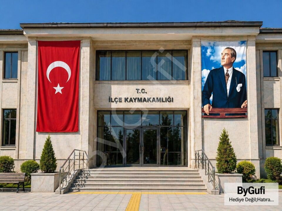 ByGufi Hediye Atatürk Posteri ve Türk Bayrağı 100x150 cm