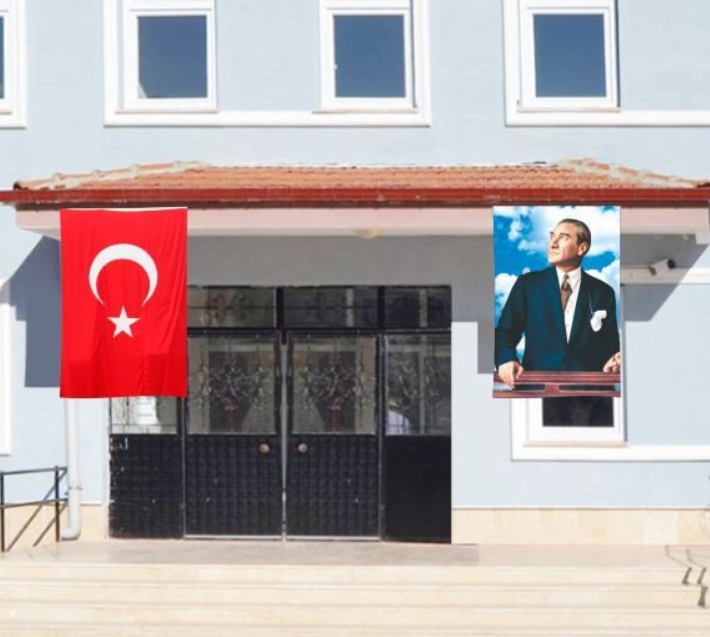 Kurumsal Hediye - Atatürk Posteri ve Türk Bayrağı Raşel Kumaş 100x150 cm | ByGufi Özel Baskı -2