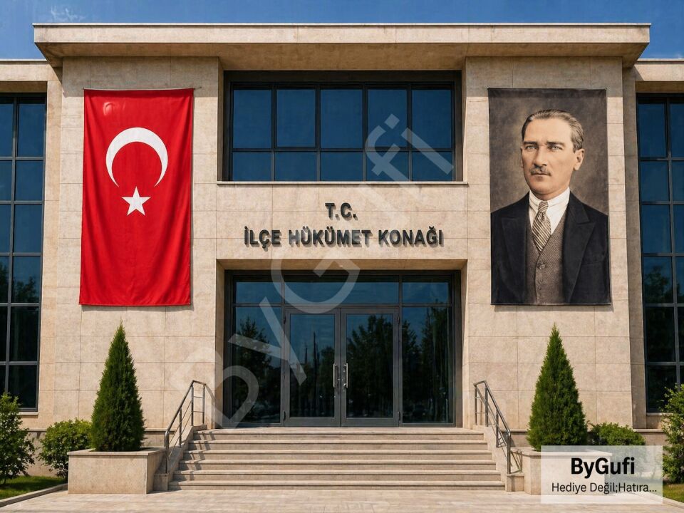 ByGufi Hediye Atatürk Posteri ve Türk Bayrağı 100x150 cm