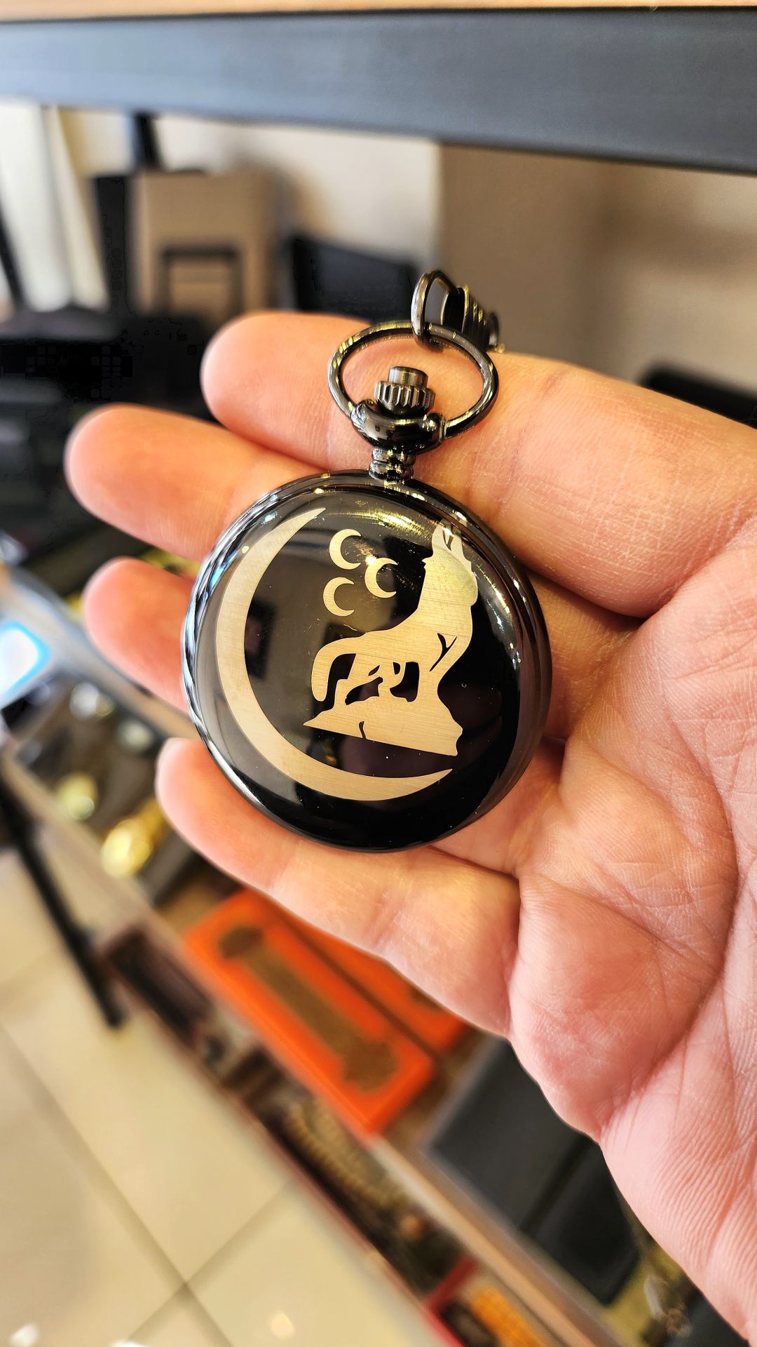 ByGufi Kişiye Özel Köstekli Saat – Metal Tasarım, 36 cm Zincir, Fonksiyonel ve Dekoratif Hediyelik