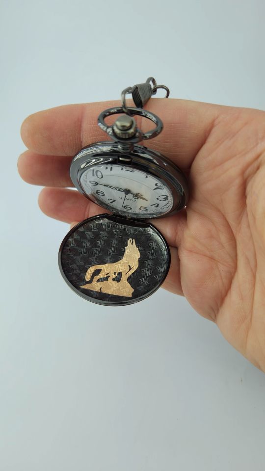 ByGufi Kişiye Özel Köstekli Saat – Metal Tasarım, 36 cm Zincir, Fonksiyonel ve Dekoratif Hediyelik