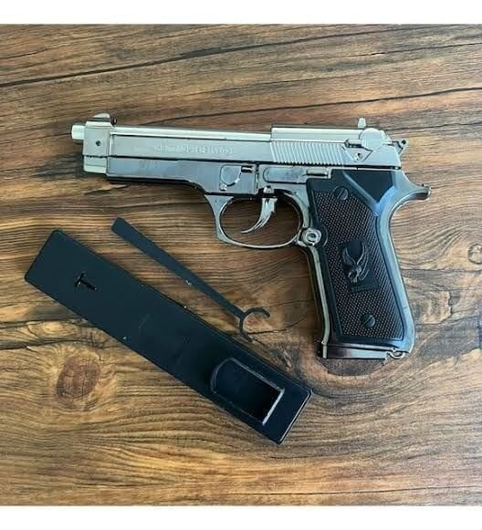 ByGufi İsme Özel Komple Metal Baretta Çakmak – Gümüş