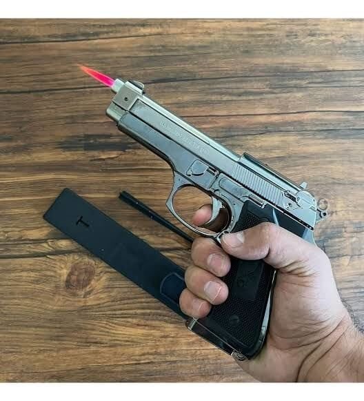 ByGufi İsme Özel Komple Metal Baretta Çakmak – Gümüş