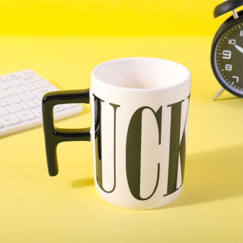 ByGufi Fuck Kupa Bardak – Seramik, Muhafazalı Kutuda, Eğlenceli ve Kişisel Hediye