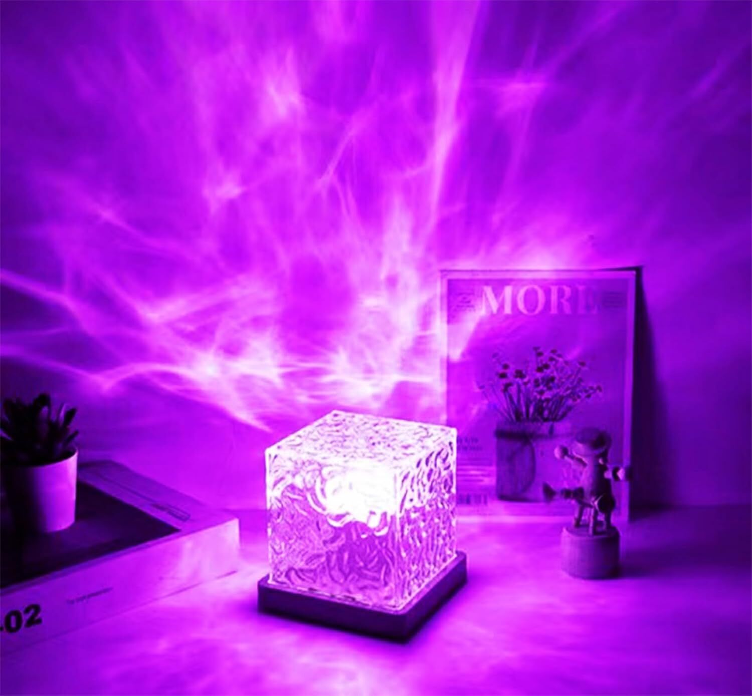 ByGufi Küp Lamba – 16 Renkli LED Kristal Lamba, Çoklu Sahne Modlu, Hediye İçin İdeal