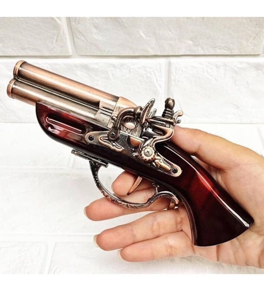 ByGufi Kişiye Özel Antika Silah Görünümlü Çakmak