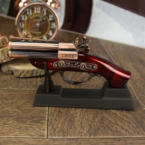 ByGufi Kişiye Özel Antika Silah Görünümlü Çakmak