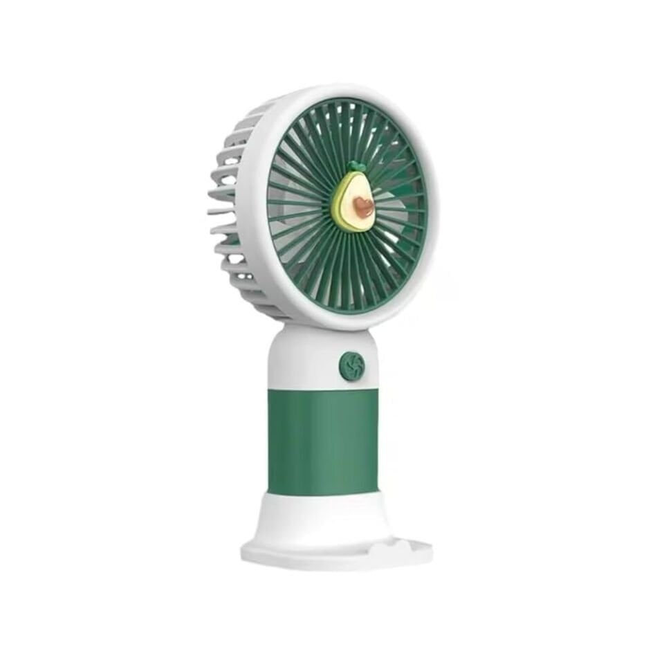 ByGufi Hediyelik Şarjlı El Fanı – Avakado Figürlü | Kompakt ve Taşınabilir Mini Fan