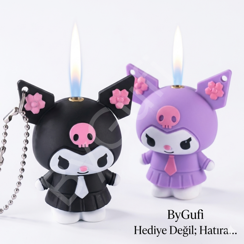 ByGufi Kuromi Figürlü Anahtarlık Çakmak