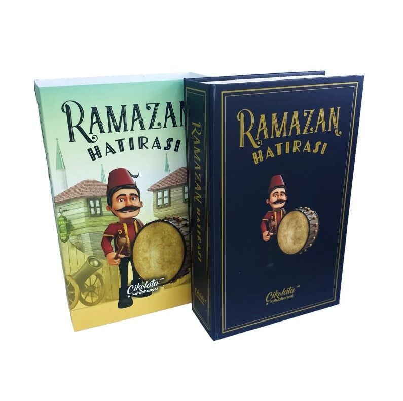 ByGufi Kişiye Özel Çikolata Kütüphanesi – “Ramazan Hatırası”, Mini Kitap Tasarımlı, El Yapımı, Dekoratif ve Hediye Edilebilir