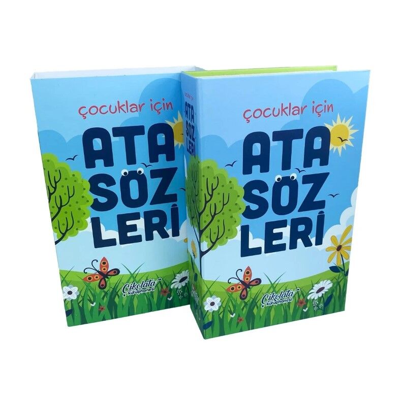 ByGufi Kişiye Özel Çikolata Kütüphanesi – “Atasözleri”, Mini Kitap Tasarımlı, El Yapımı, Dekoratif ve Hediye Edilebilir