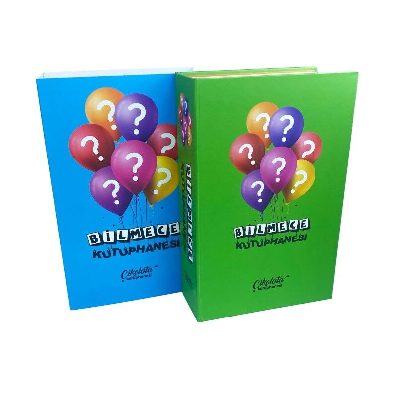 ByGufi Kişiye Özel Çikolata Kütüphanesi – “Bilmece Kütüphanesi”, Mini Kitap Tasarımlı, El Yapımı, Dekoratif ve Hediye Edilebilir